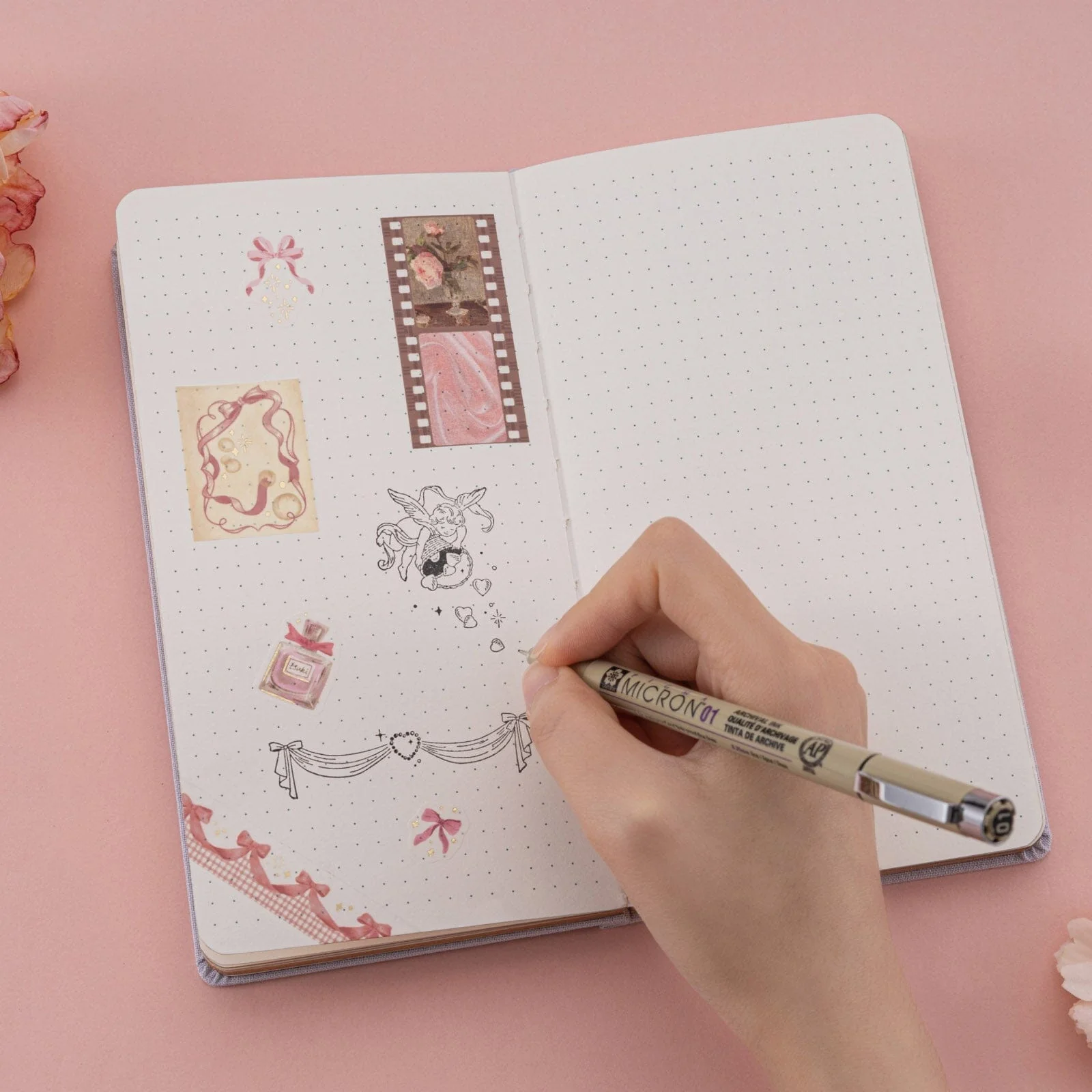 Tsuki ‘Soft Feather’ Luxury Travel Notebook ☾ - Image 4