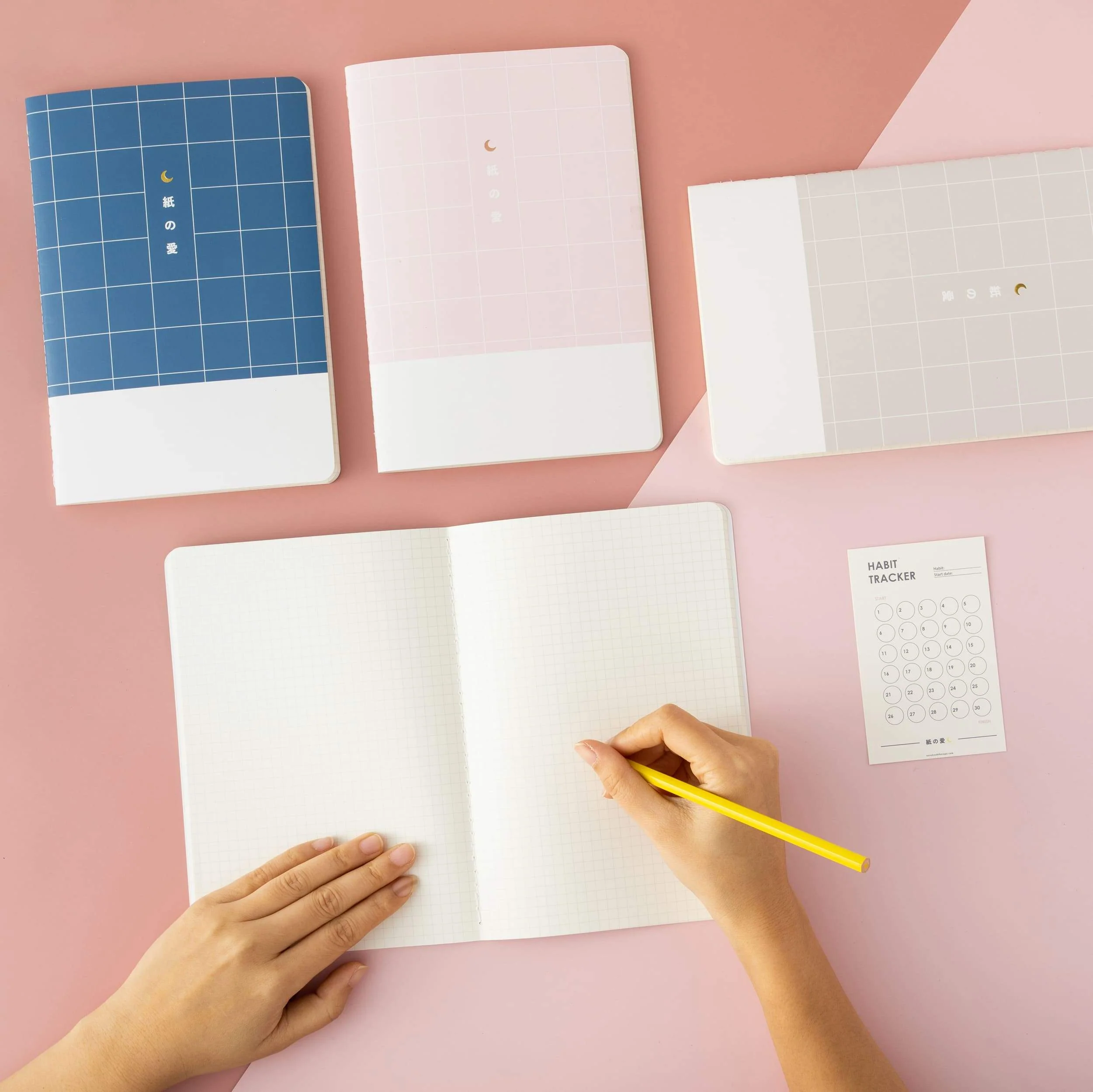 Tsuki 120GSM Bullet Journal - 4 set ☾ - Image 4