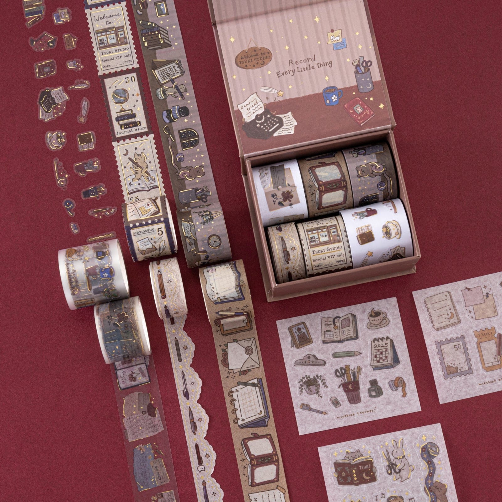 Tsuki ‘Tsuki Studio’ Washi Tape Set ☾ - Image 9