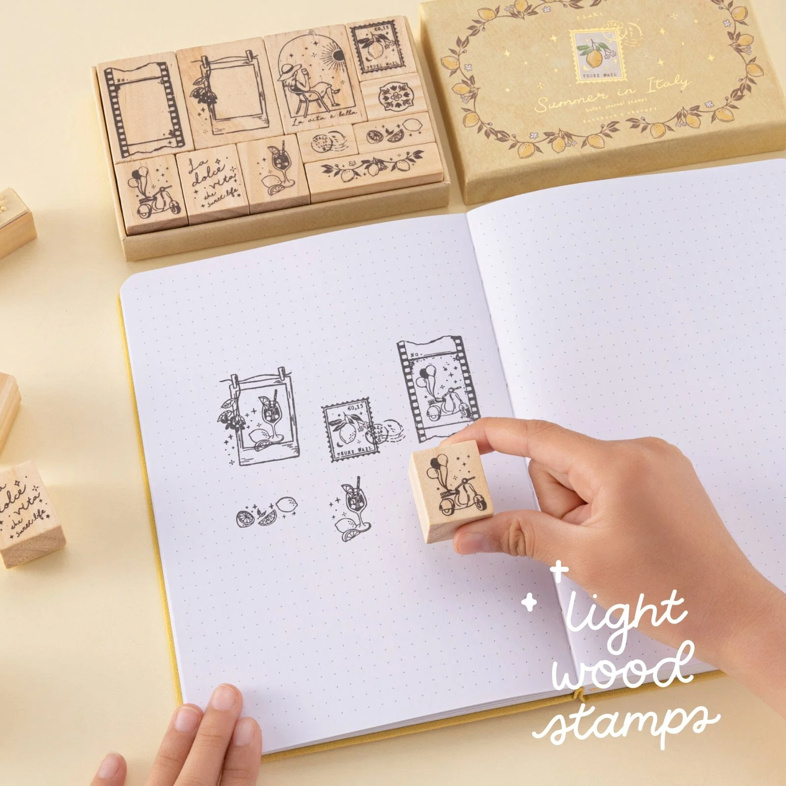 Tsuki ‘Summer in Italy’ Bullet Journal Stamp Set ☾ - Image 4