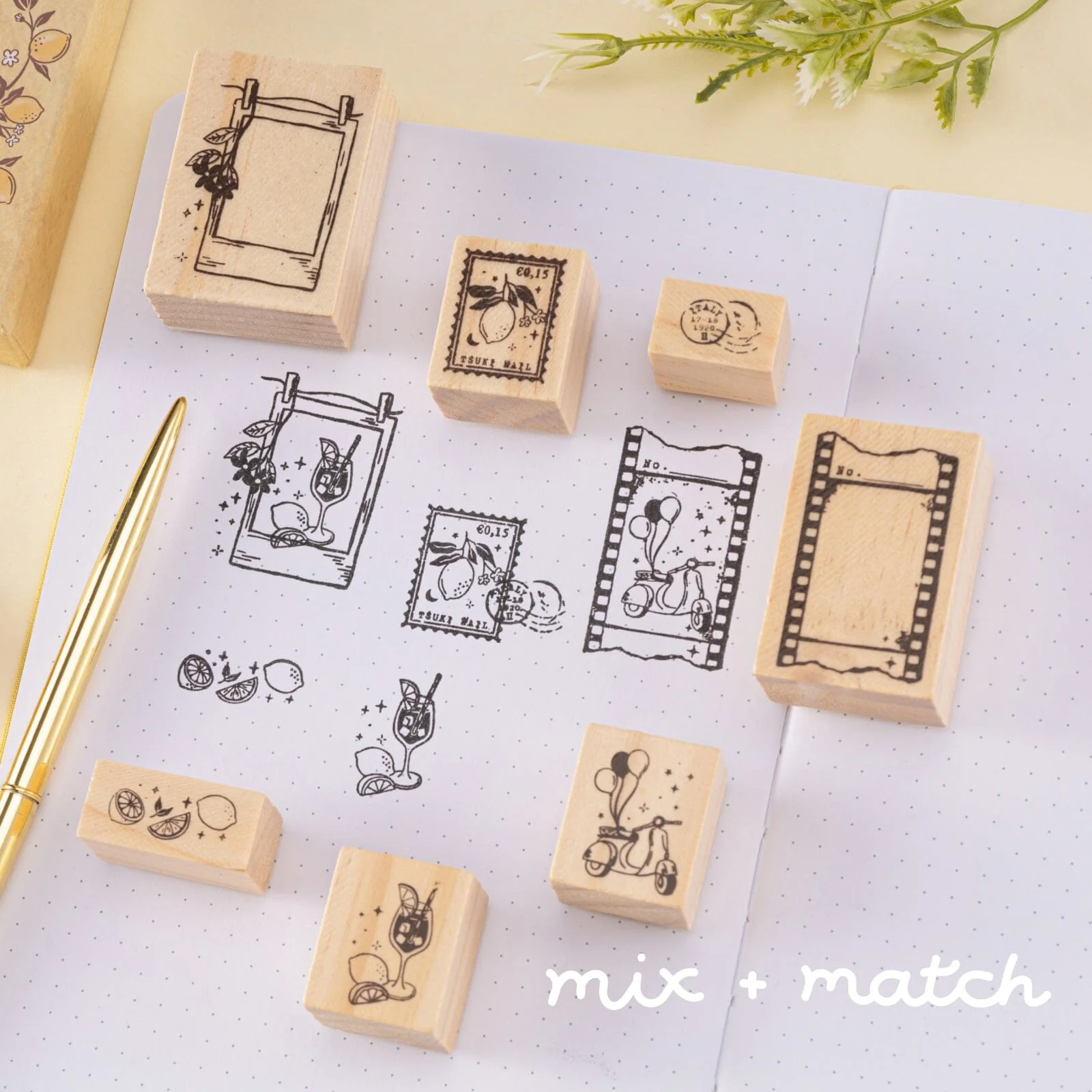 Tsuki ‘Summer in Italy’ Bullet Journal Stamp Set ☾ - Image 6