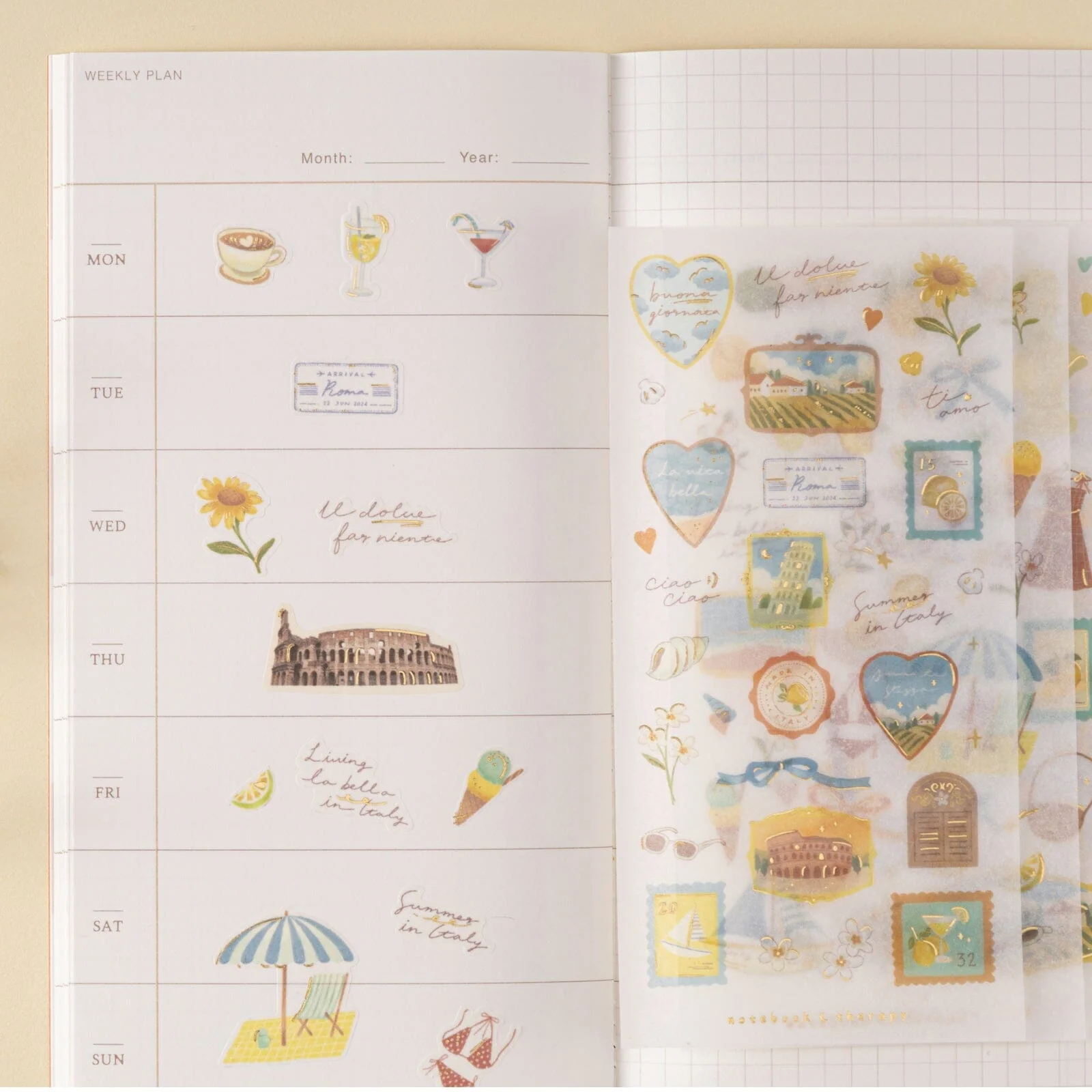Tsuki ‘Summer in Italy’ Sticker Set ☾ - Image 6