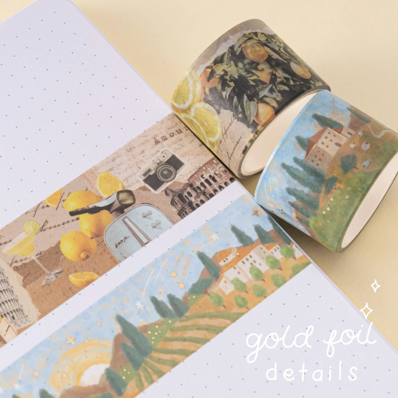 Tsuki ‘Summer in Italy’ Washi Tape Set ☾ - Image 5
