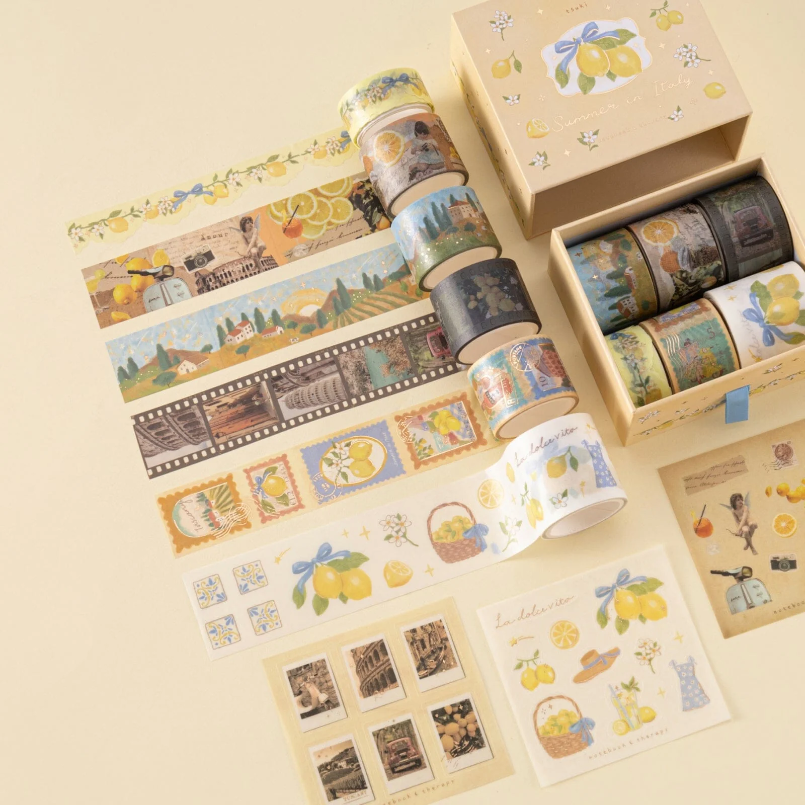 Tsuki ‘Summer in Italy’ Washi Tape Set ☾ - Image 9