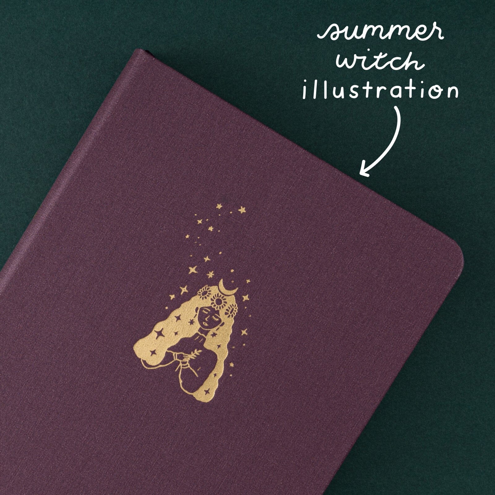 Tsuki ‘Summer Witch’ Limited Edition Glitter Linen Bullet Journal ☾ - Image 4