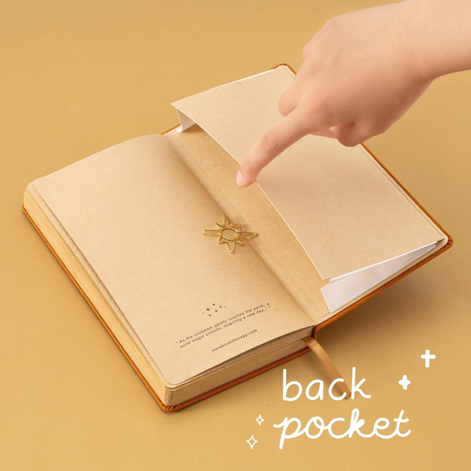 Tsuki ‘Sunbeam Magic’ Kraft Travel Notebook ☾ - Image 7