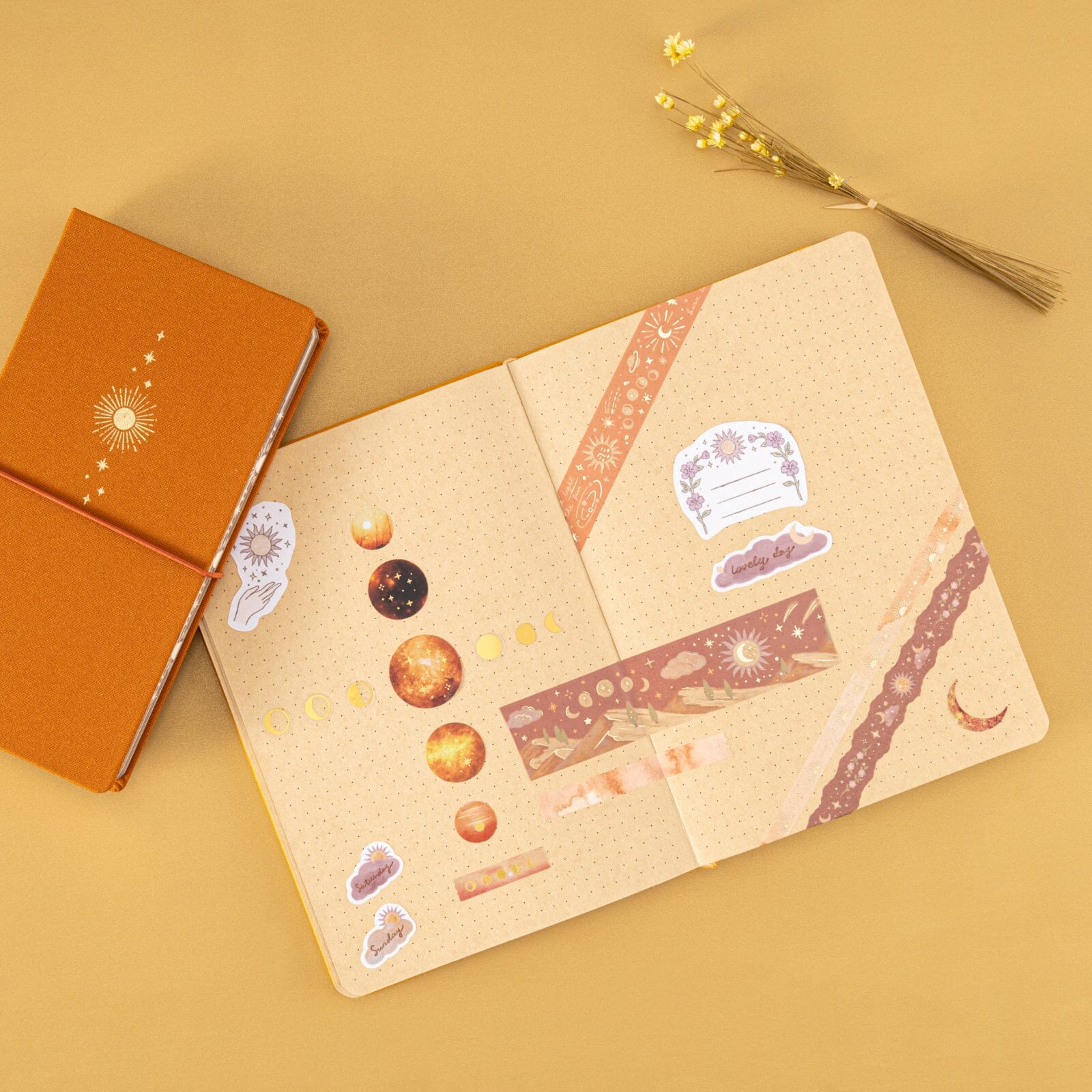 Tsuki ‘Sunlit Mystery’ Kraft Paper Limited Edition Bullet Journal ☾ - Image 3