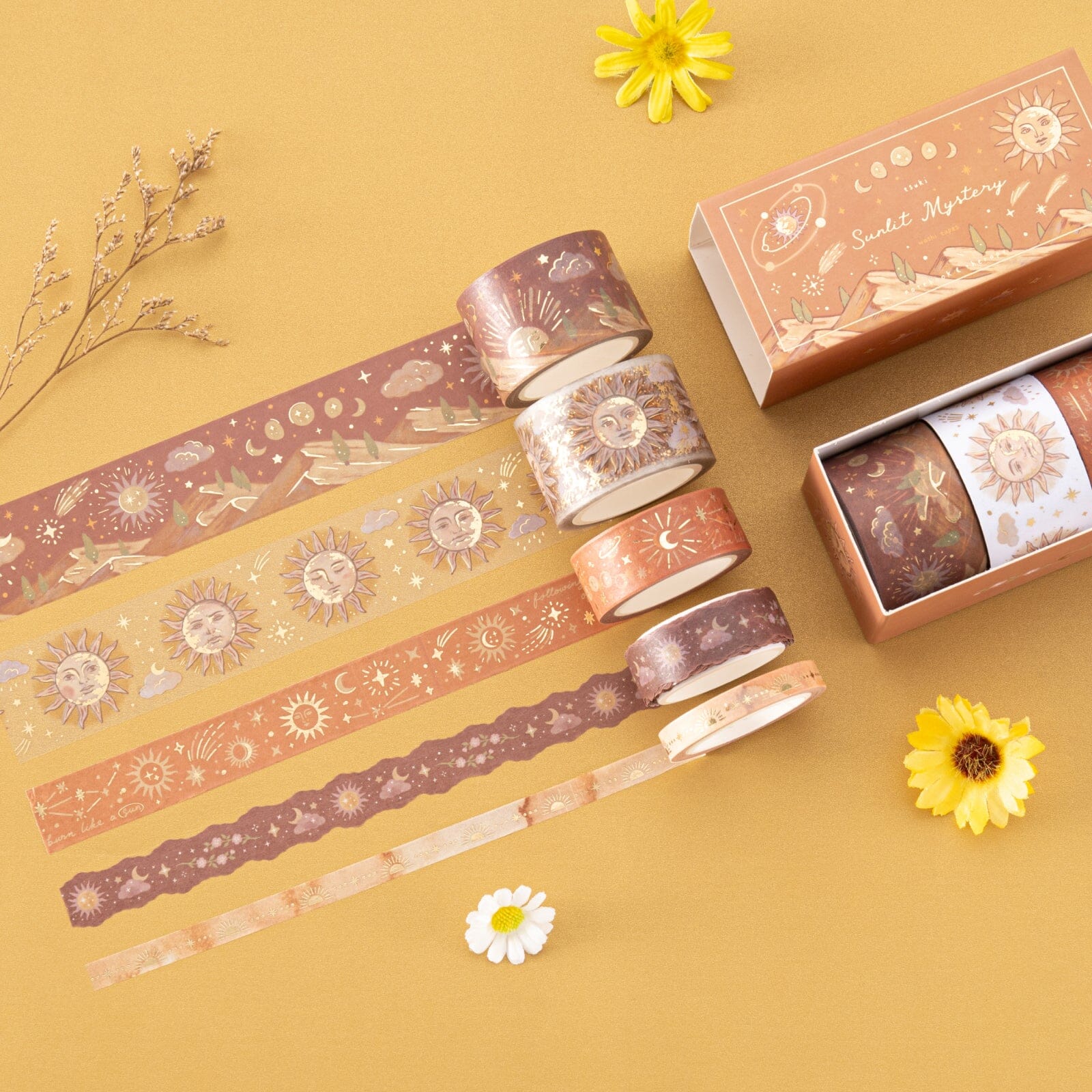 Tsuki ‘Sunlit Mystery’ Washi Tape Set ☾ - Image 3