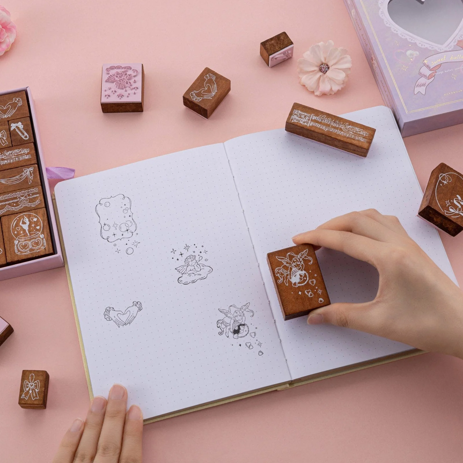 Tsuki ‘Sweet Ballet’ Bullet Journal Stamp Set ☾ - Image 10