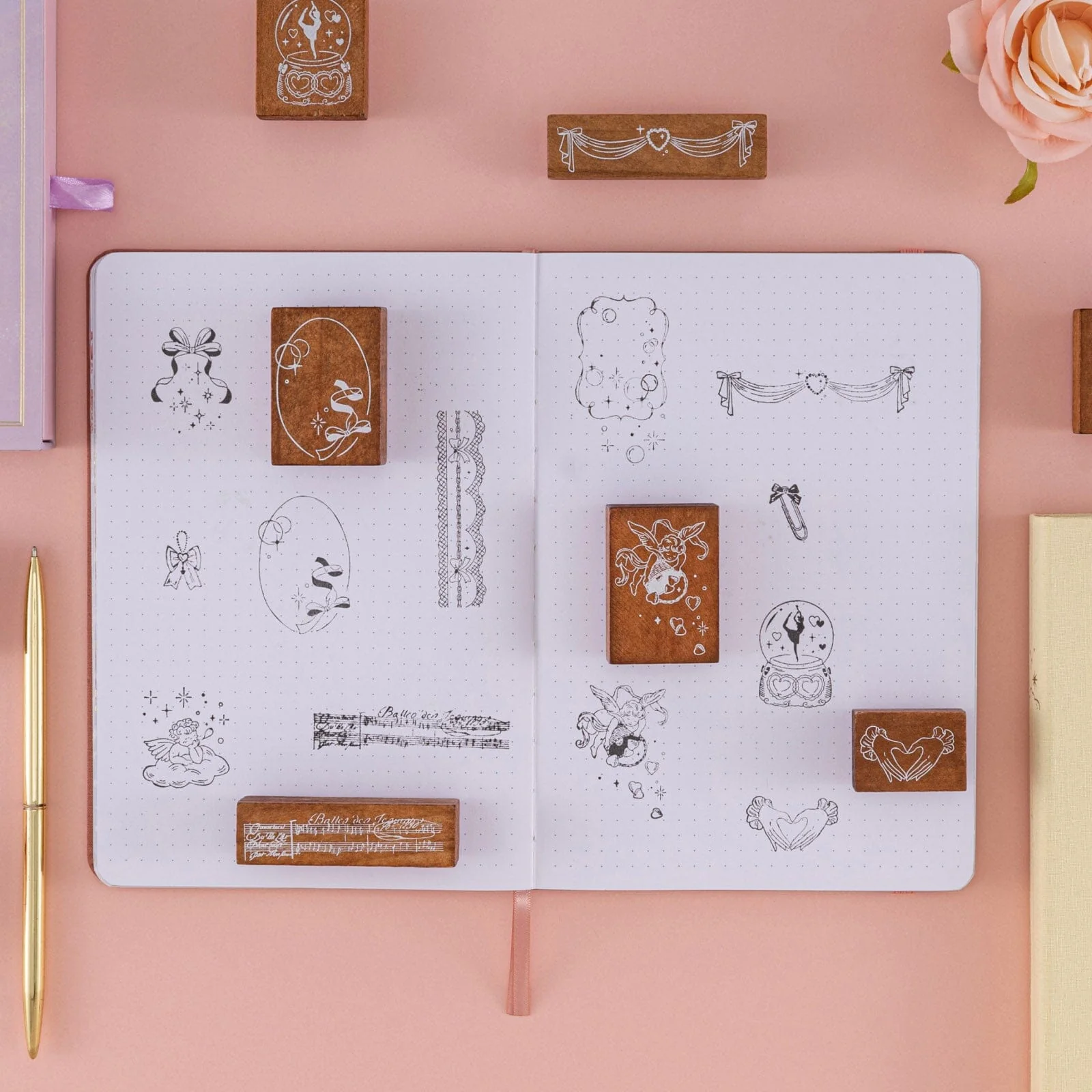 Tsuki ‘Sweet Ballet’ Bullet Journal Stamp Set ☾ - Image 11