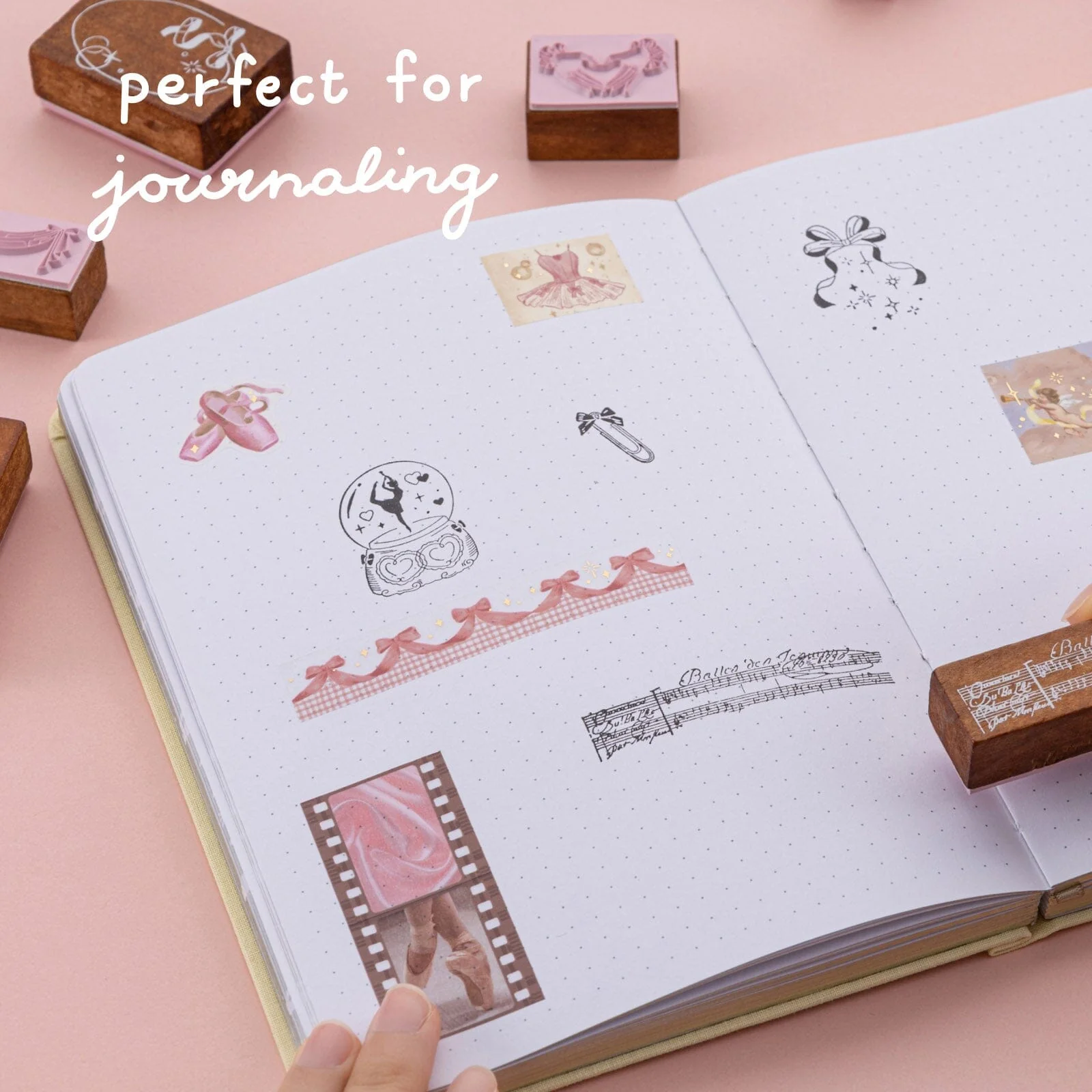 Tsuki ‘Sweet Ballet’ Bullet Journal Stamp Set ☾ - Image 5