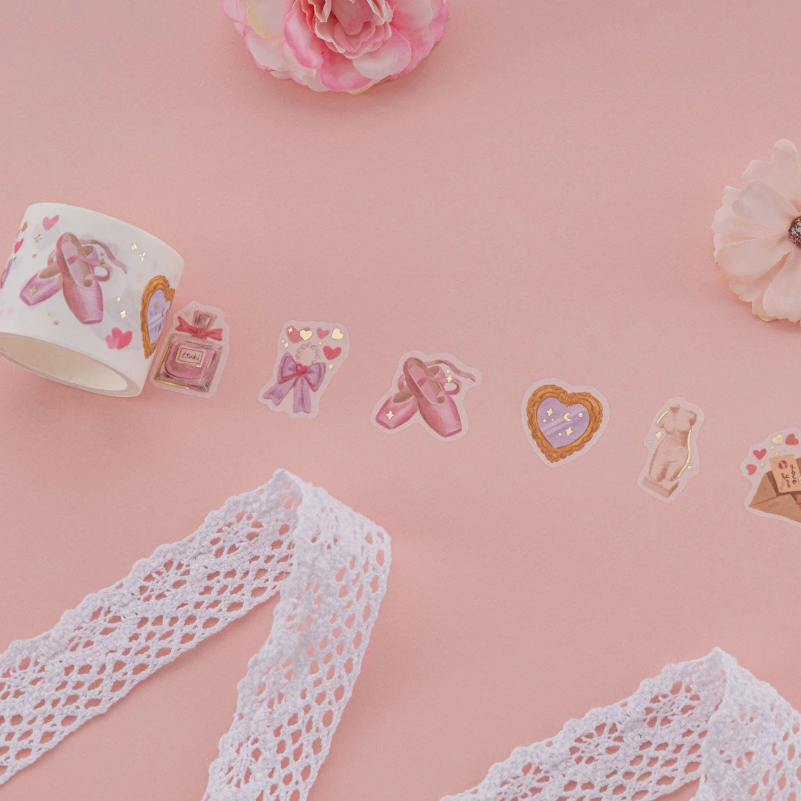 Tsuki ‘Sweet Ballet’ Washi Tape Set ☾ - Image 14