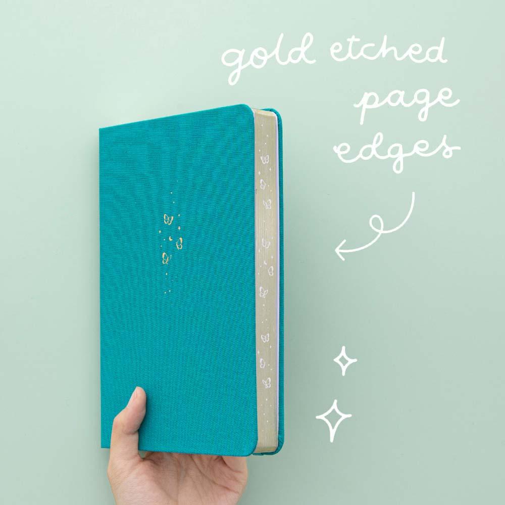 Tsuki Teal Sky ‘Flutter + Dream’ Limited Edition Bullet Journal by Notebook Therapy x Pelinkan ☾ - Image 3