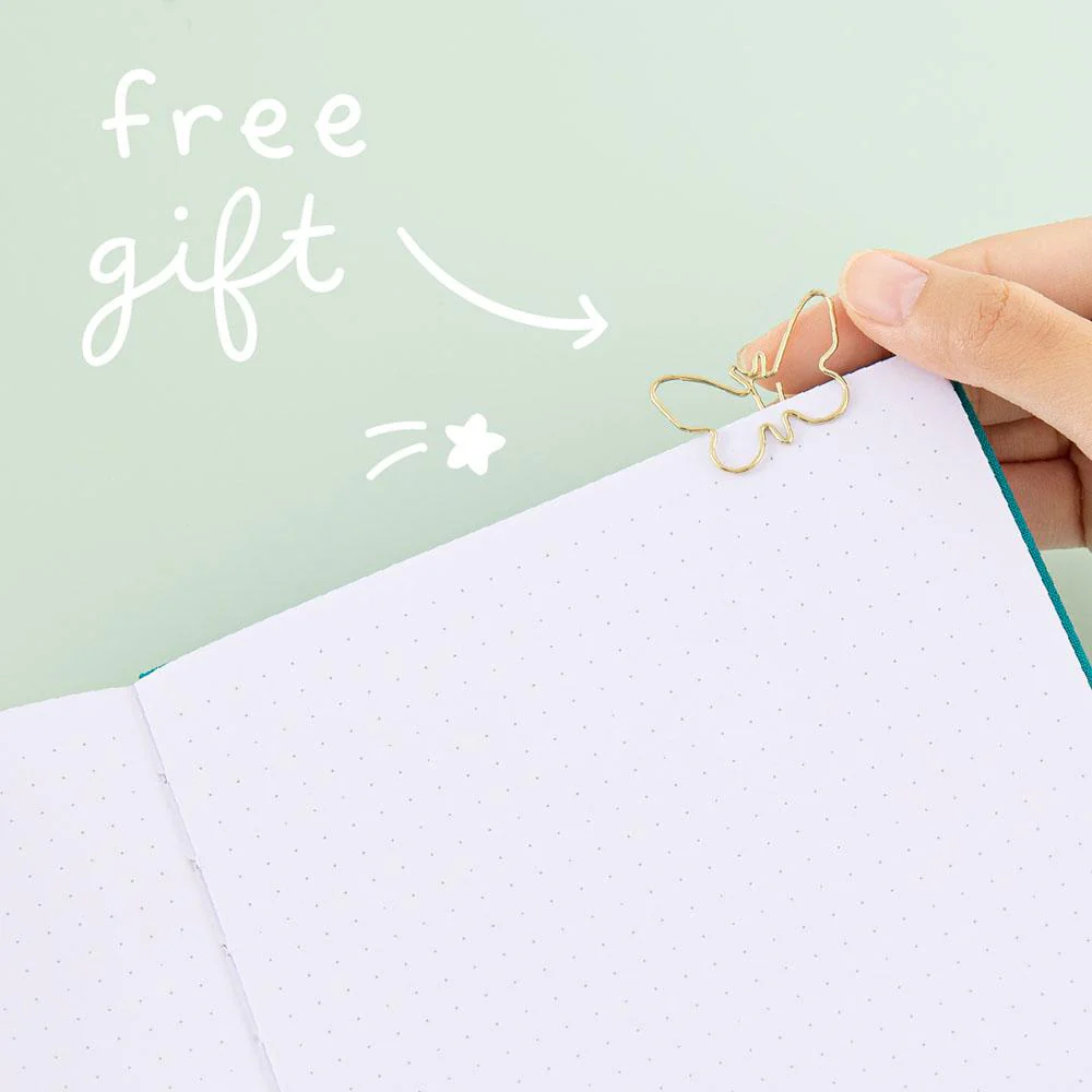 Tsuki Teal Sky ‘Flutter + Dream’ Limited Edition Bullet Journal by Notebook Therapy x Pelinkan ☾ - Image 7