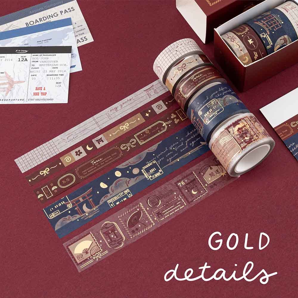 Tsuki 'Torii Edition' Washi Tape Set ☾ - Image 4