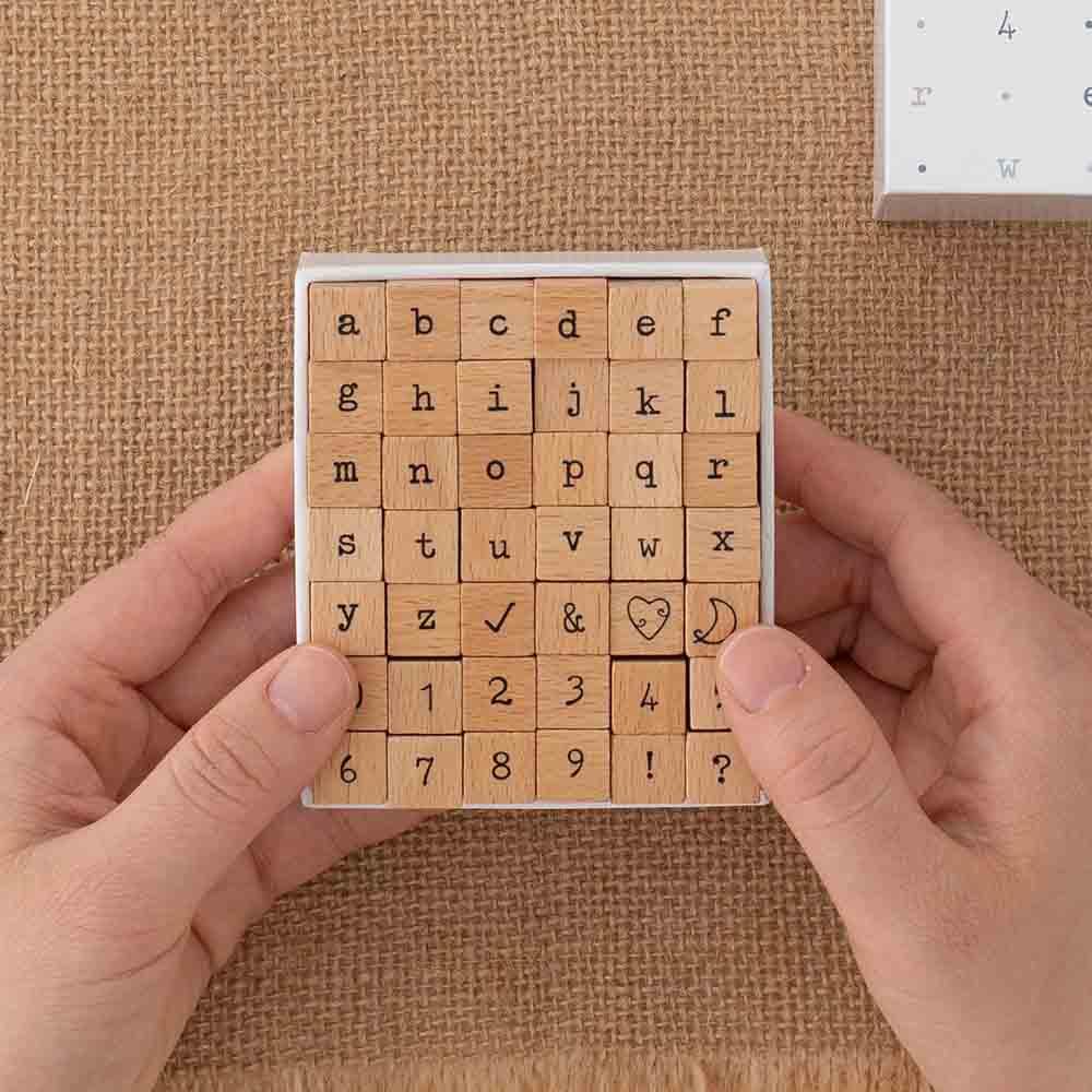 Tsuki Bullet Journal Typewriter Style Alphabet Stamp Set ☾ - Image 3