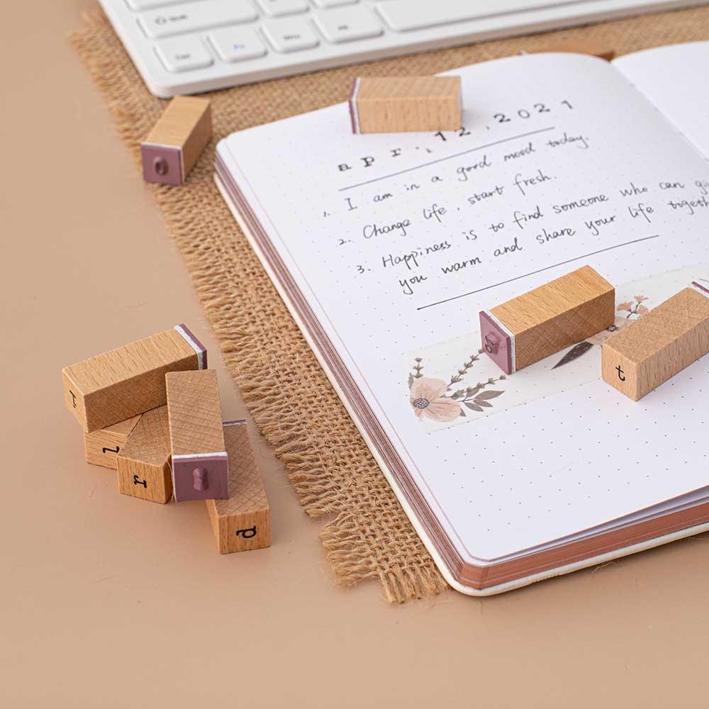 Tsuki Bullet Journal Typewriter Style Alphabet Stamp Set ☾ - Image 5