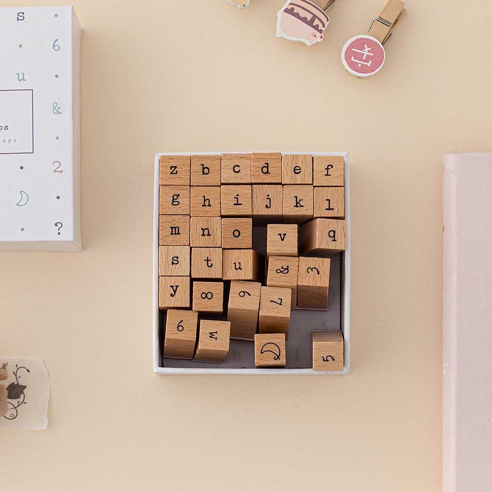 Tsuki Bullet Journal Typewriter Style Alphabet Stamp Set ☾ - Image 9