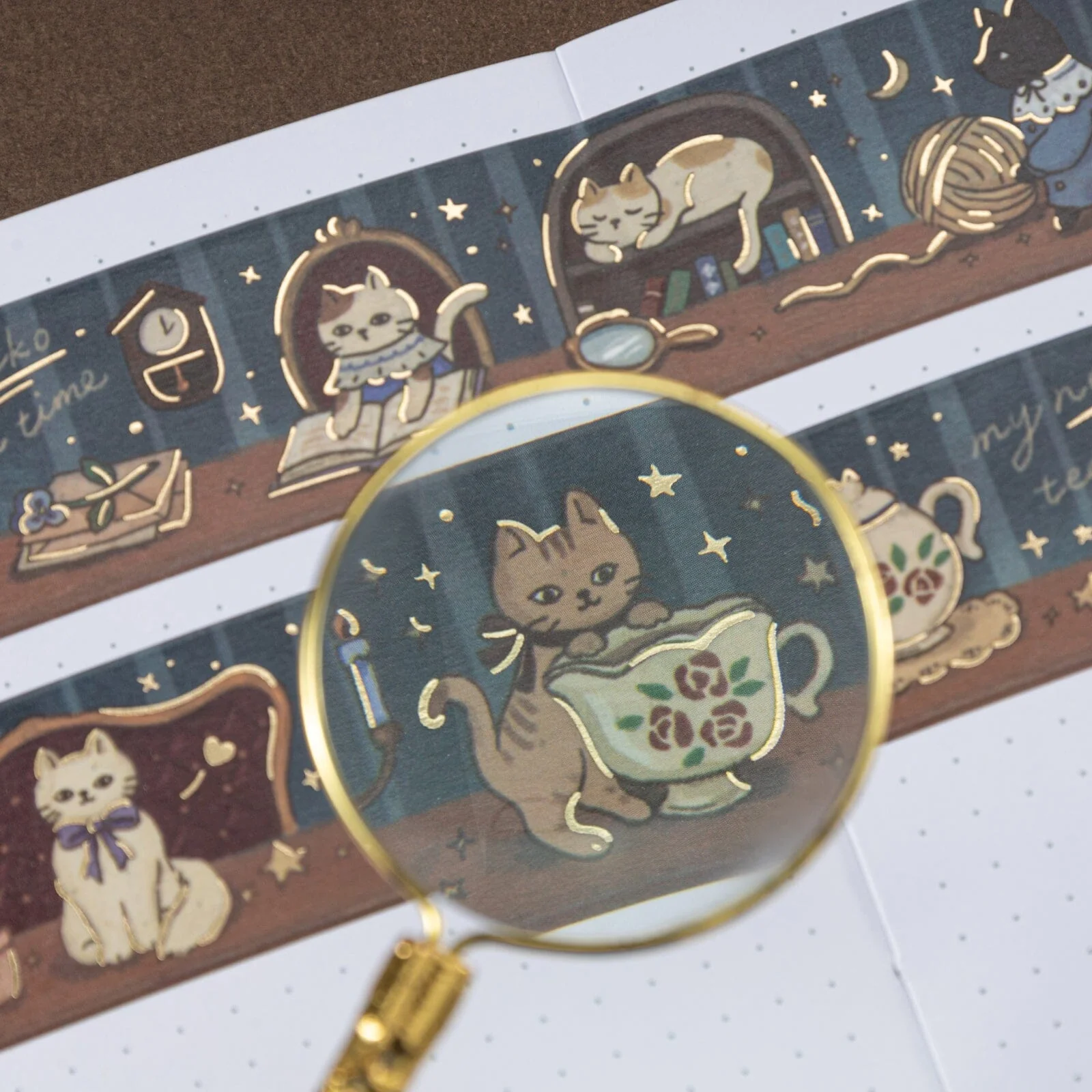 Tsuki ‘Vintage Neko’ Washi Tape Set ☾ - Image 10