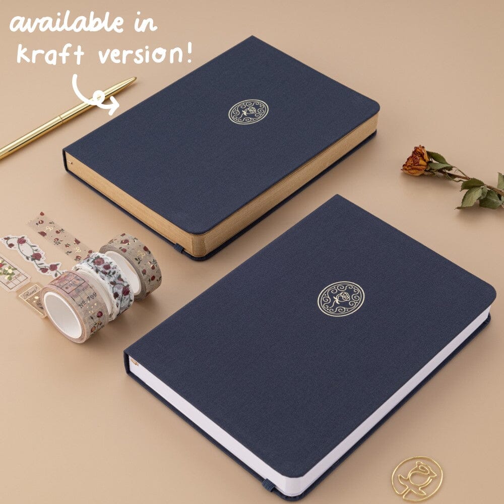 Tsuki ‘Vintage Rose’ Antique Blue Limited Edition Bullet Journal ☾ - Image 13