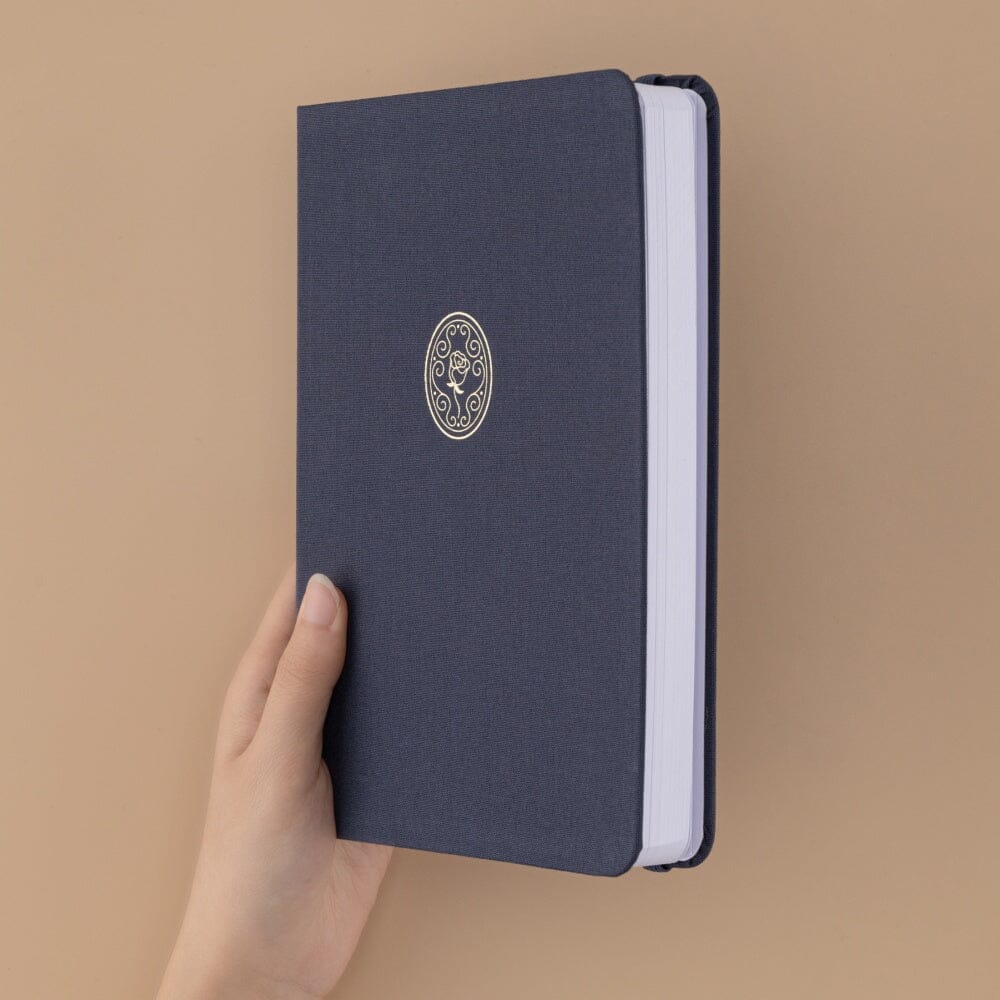 Tsuki ‘Vintage Rose’ Antique Blue Limited Edition Bullet Journal ☾ - Image 3