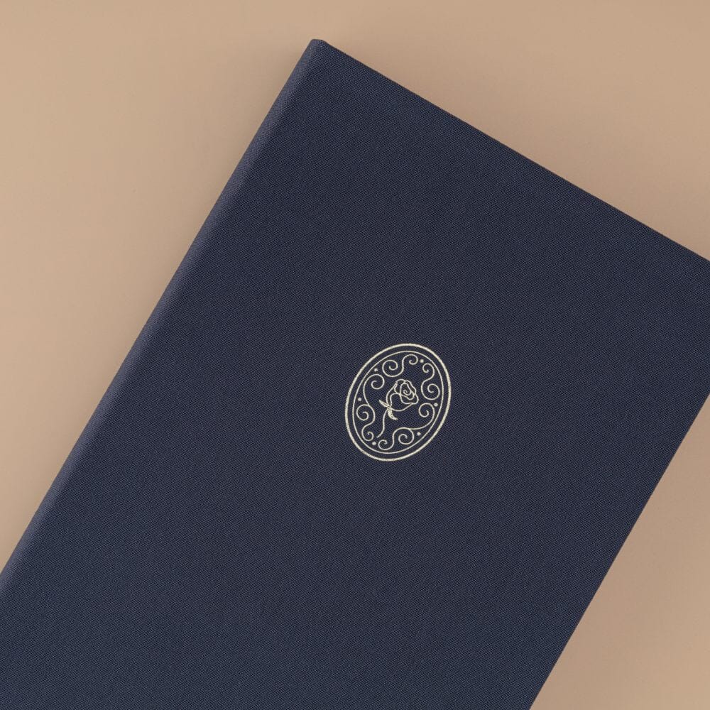 Tsuki ‘Vintage Rose’ Antique Blue Limited Edition Bullet Journal ☾ - Image 4