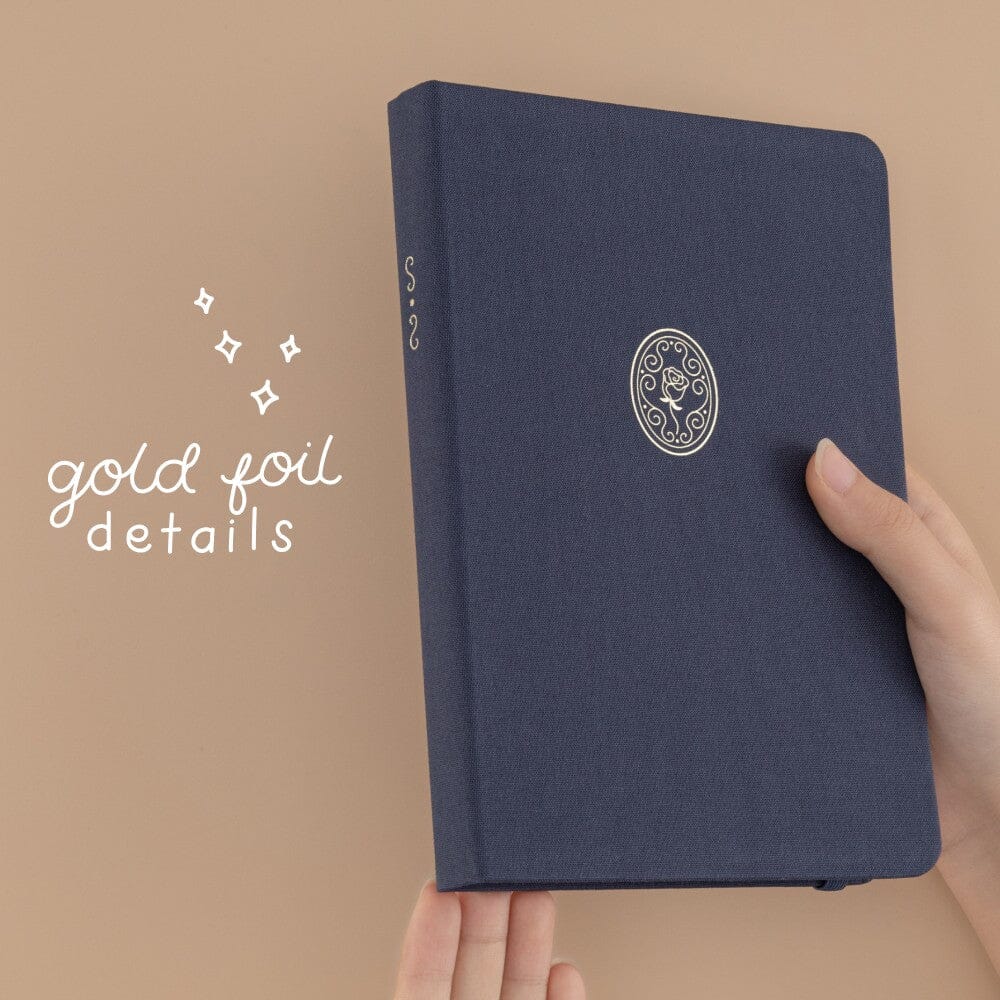 Tsuki ‘Vintage Rose’ Antique Blue Limited Edition Bullet Journal ☾ - Image 6