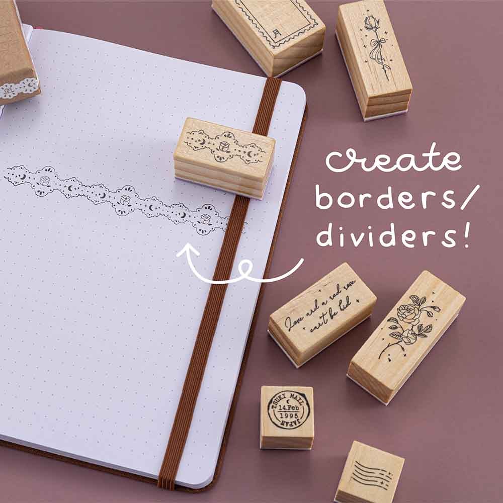 Tsuki ‘Vintage Rose’ Bullet Journal Stamp Set ☾ - Image 10