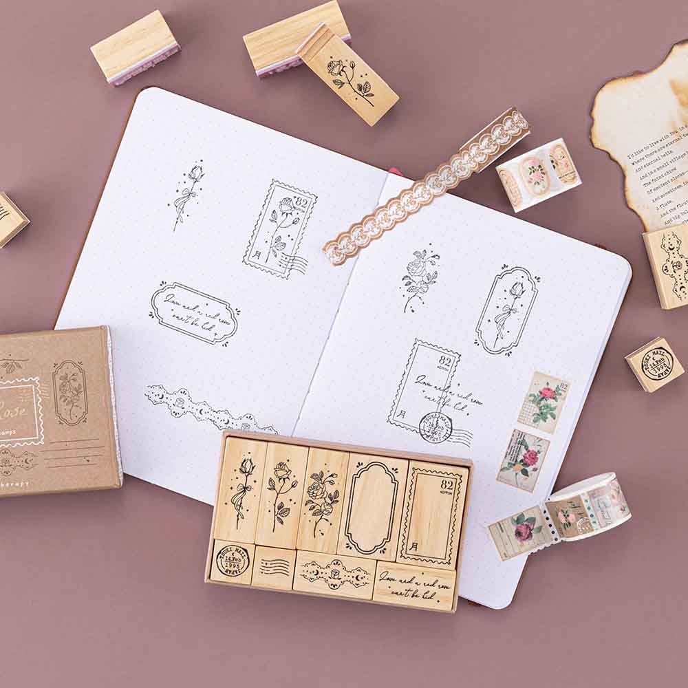 Tsuki ‘Vintage Rose’ Bullet Journal Stamp Set ☾ - Image 11