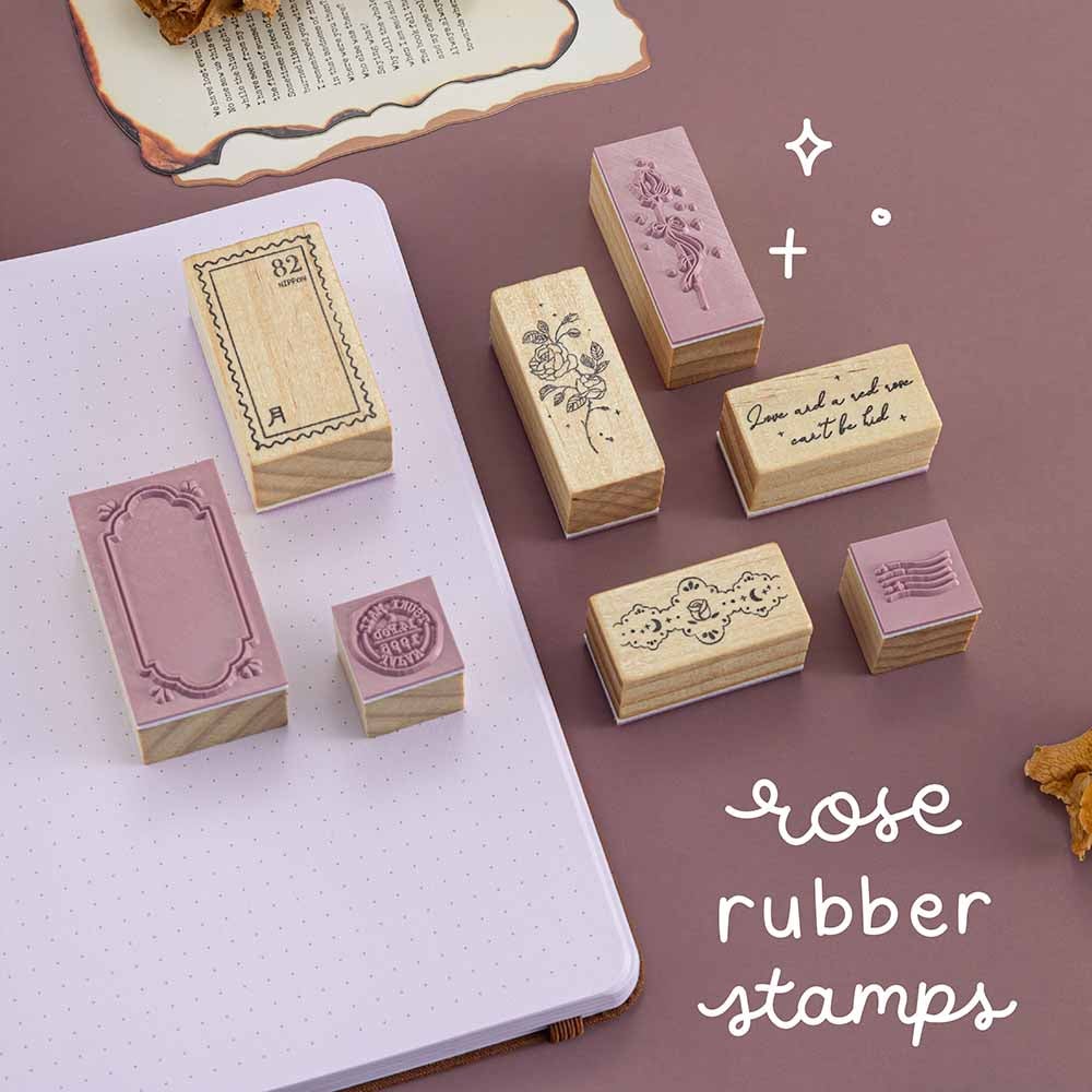 Tsuki ‘Vintage Rose’ Bullet Journal Stamp Set ☾ - Image 3