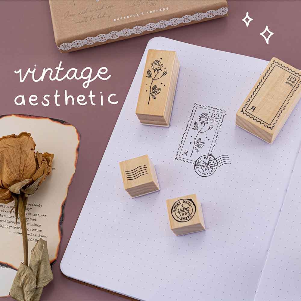 Tsuki ‘Vintage Rose’ Bullet Journal Stamp Set ☾ - Image 4