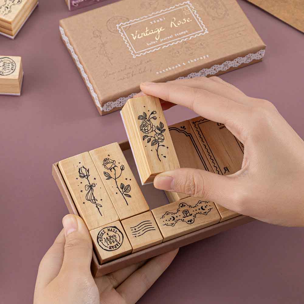 Tsuki ‘Vintage Rose’ Bullet Journal Stamp Set ☾ - Image 5