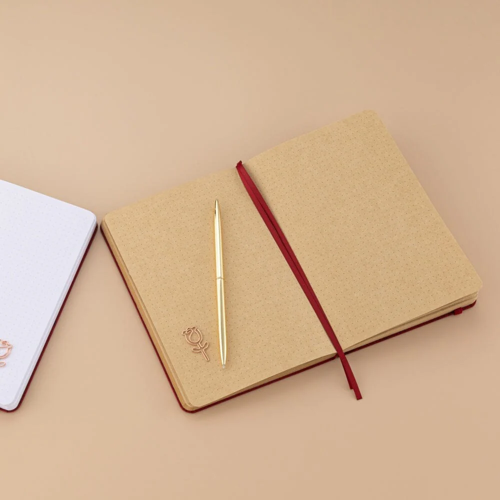 Tsuki ‘Vintage Rose’ Kraft Paper Limited Edition Bullet Journals ☾ - Image 3