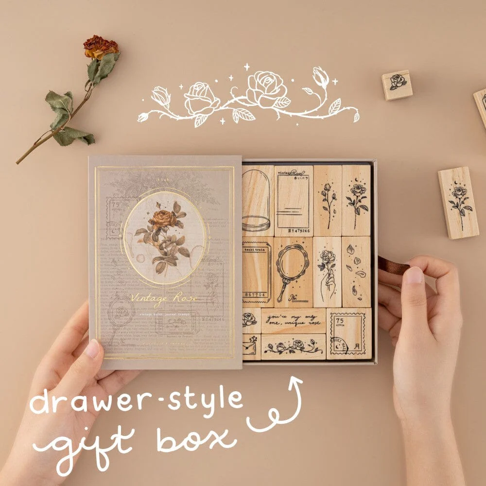 Tsuki ‘Vintage Rose’ #2 Large Stamp Set ☾ - Image 11