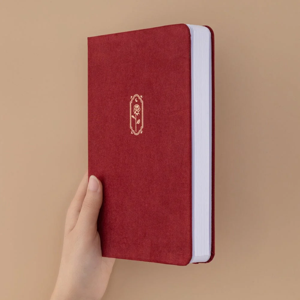 Tsuki ‘Vintage Rose’ Petal Red Limited Edition Bullet Journal ☾ - Image 3