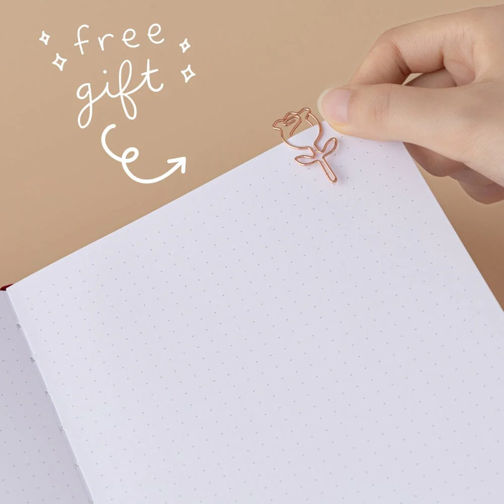 Tsuki ‘Vintage Rose’ Petal Red Limited Edition Bullet Journal ☾ - Image 6