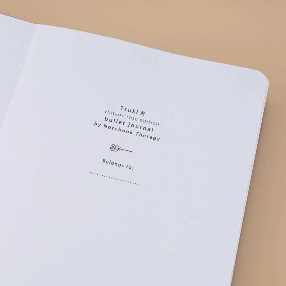 Tsuki ‘Vintage Rose’ Petal Red Limited Edition Bullet Journal ☾ - Image 7