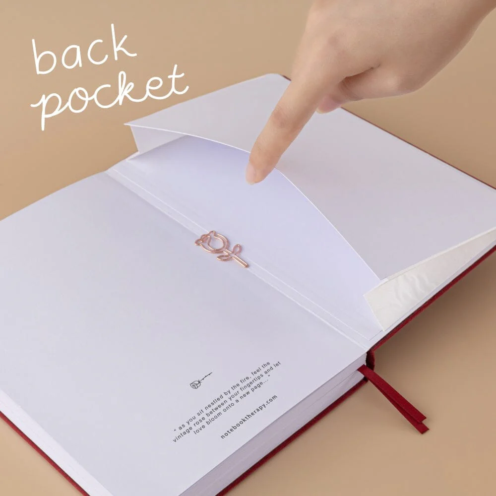 Tsuki ‘Vintage Rose’ Petal Red Limited Edition Bullet Journal ☾ - Image 8