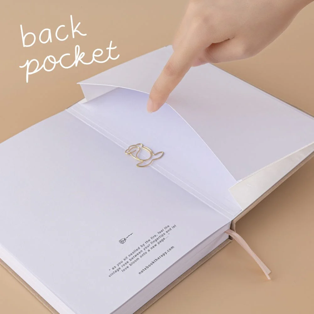 Tsuki ‘Vintage Rose’ Pressed Petal Limited Edition Bullet Journal ☾ - Image 7