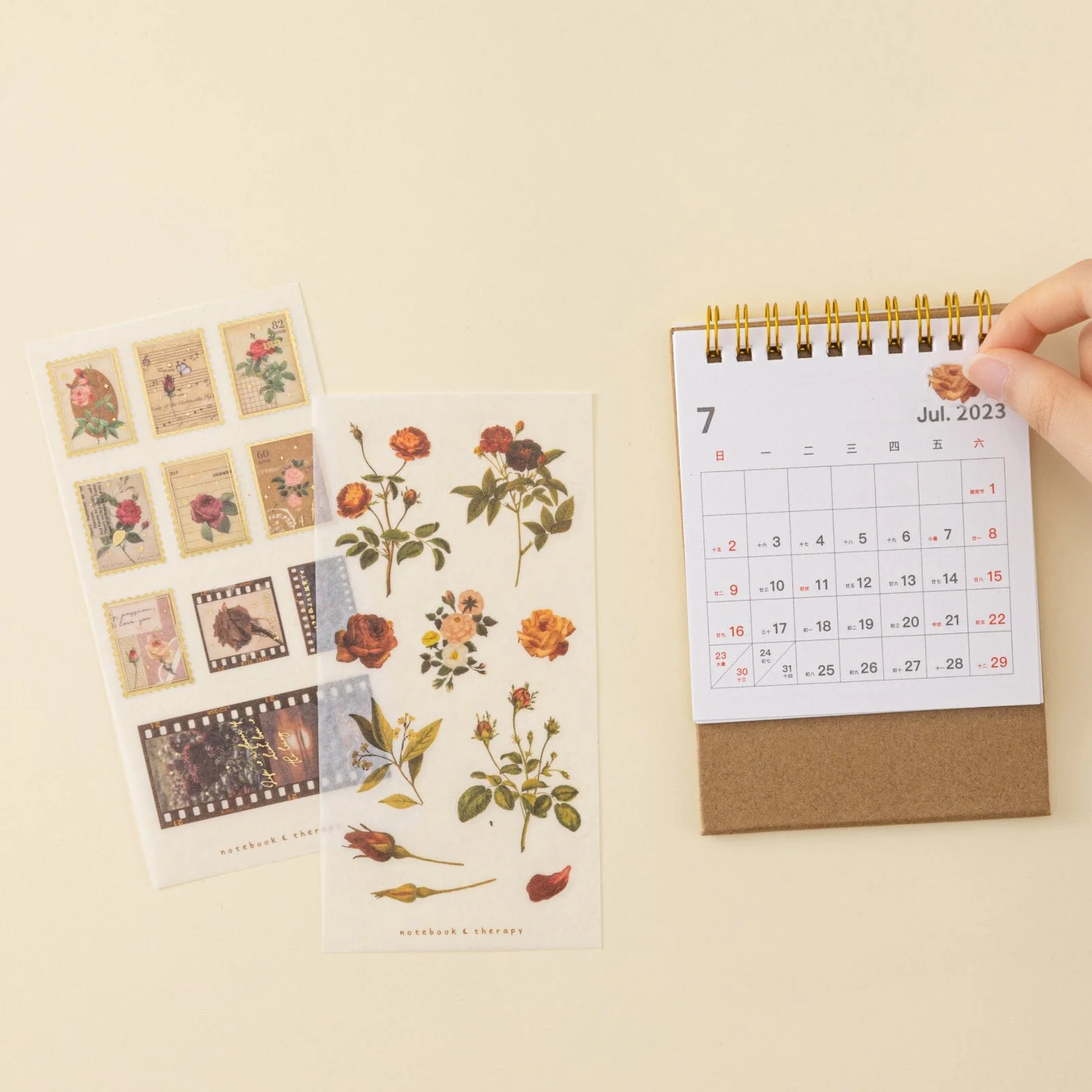 Tsuki ‘Vintage Rose’ Sticker Set ☾ - Image 4