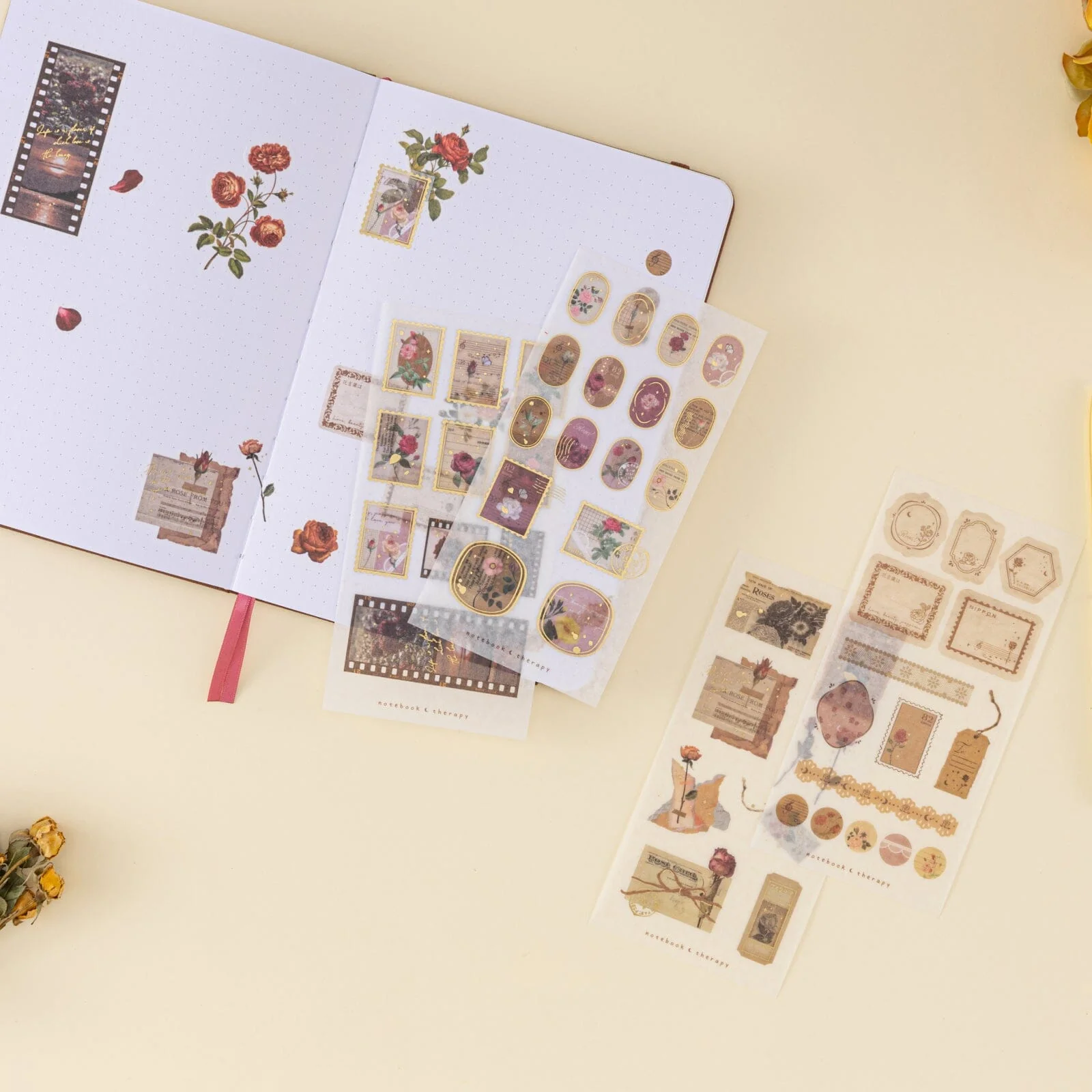 Tsuki ‘Vintage Rose’ Sticker Set ☾ - Image 6