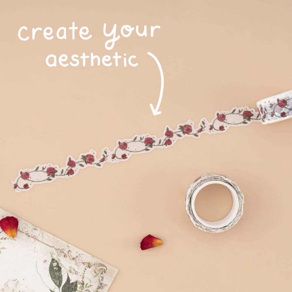 Tsuki ‘Vintage Rose’ #2 Washi Tape Set ☾ - Image 8