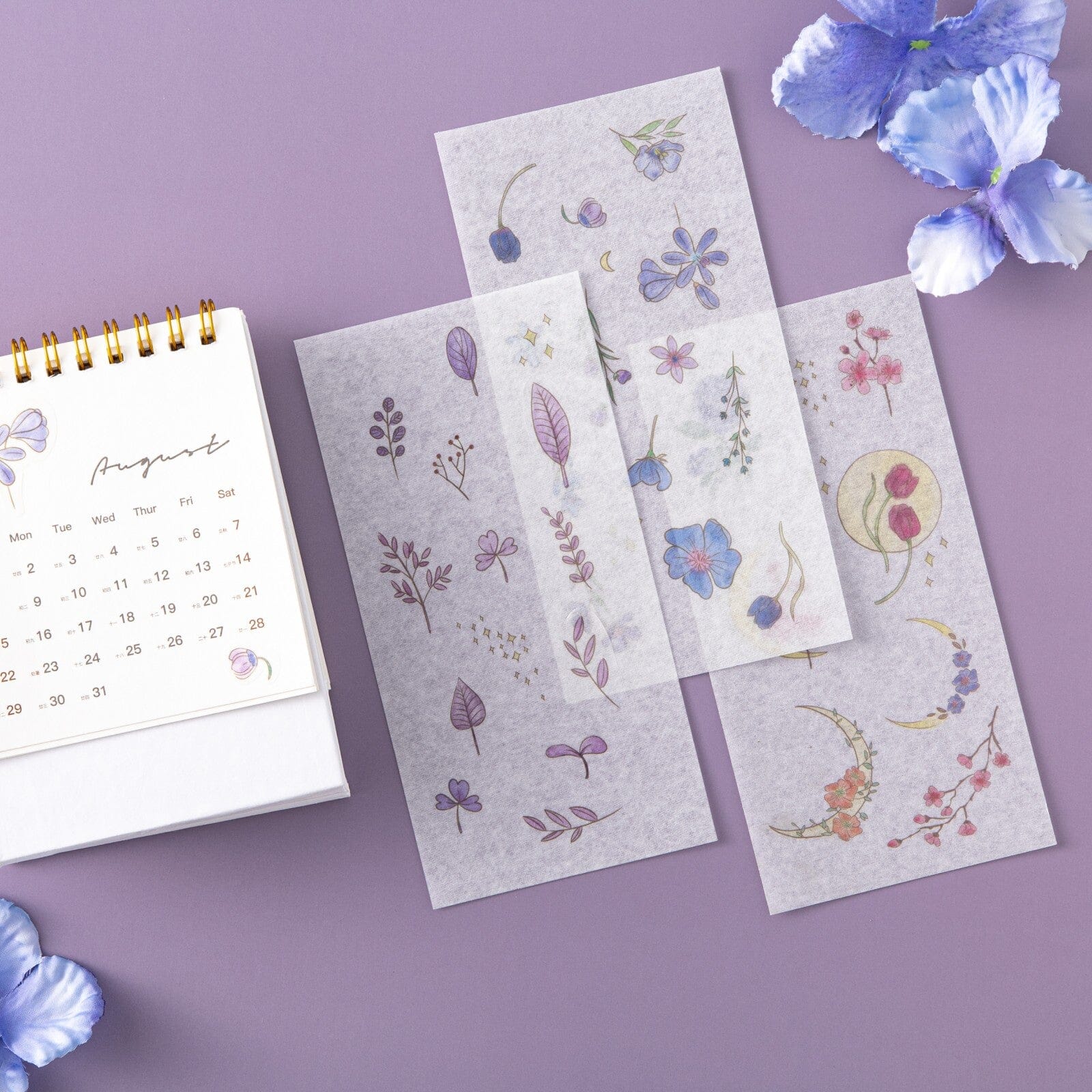 Tsuki ‘Watercolour Garden’ Stickers - Set Of 10 - Image 14