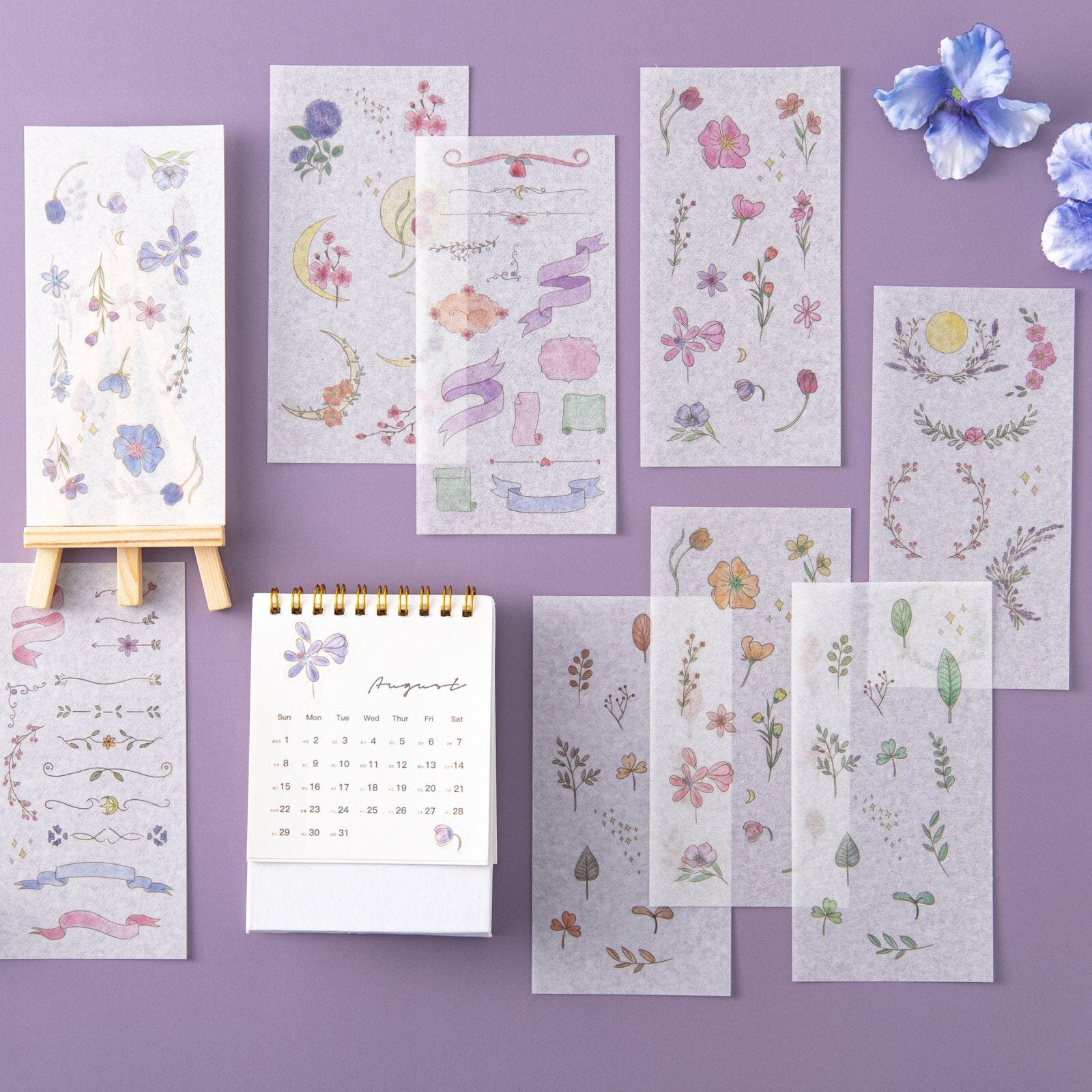 Tsuki ‘Watercolour Garden’ Stickers - Set Of 10 - Image 15