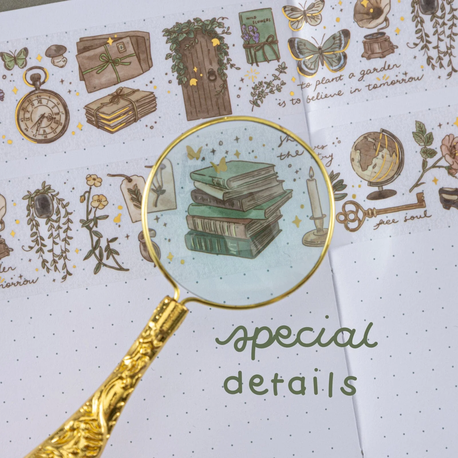 Tsuki ‘Whimsical Botanics’ Washi Tape Set ☾ - Image 11