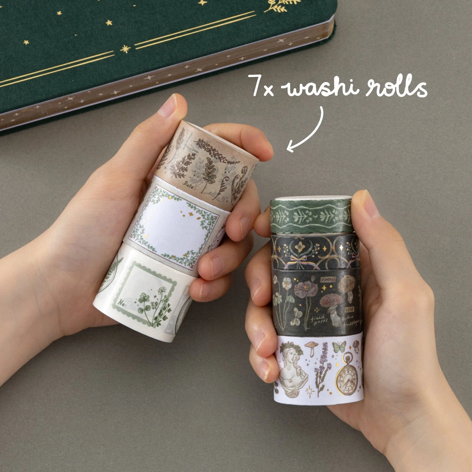 Tsuki ‘Whimsical Botanics’ Washi Tape Set ☾ - Image 4