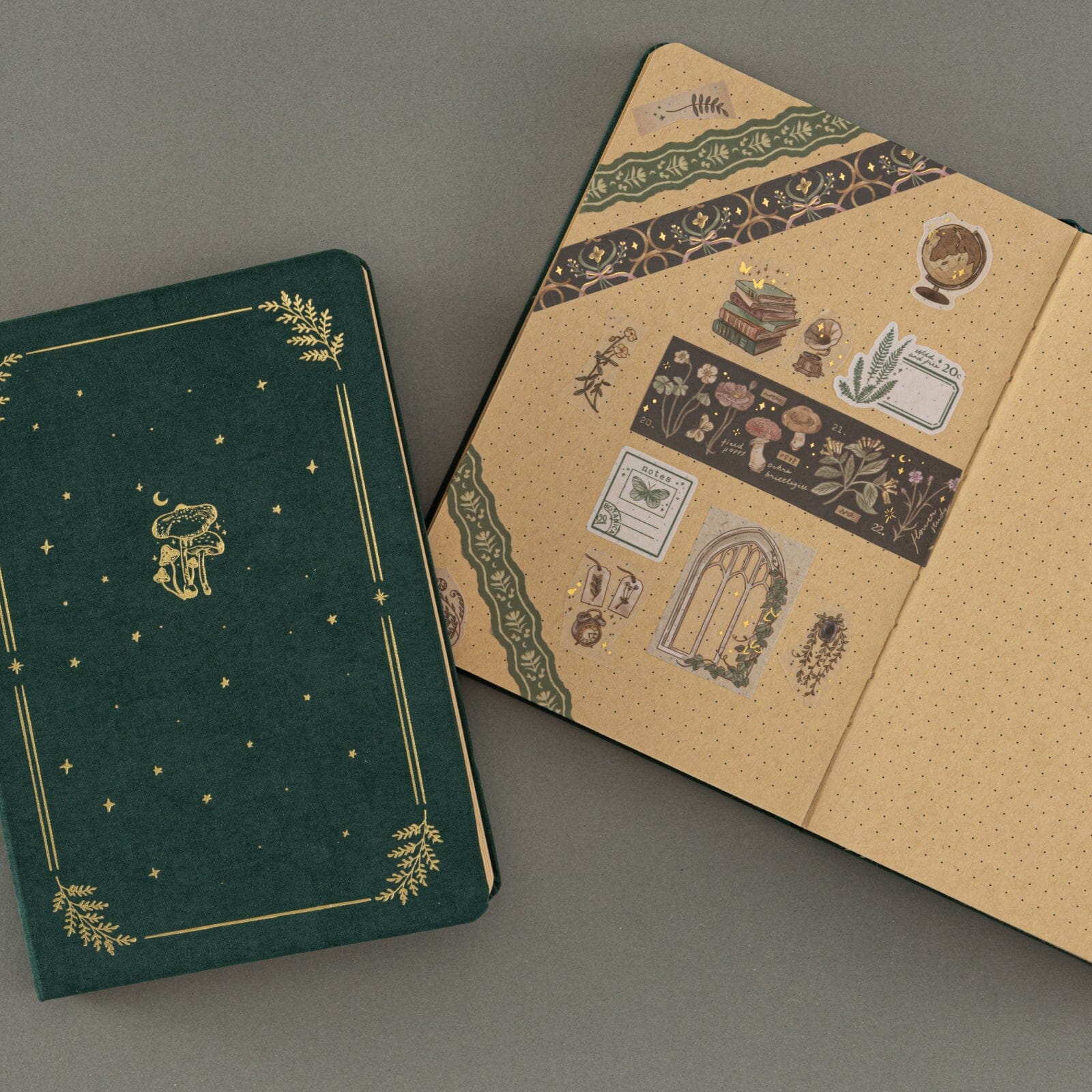 Tsuki ‘Whimsical Woodland’ Limited Edition Kraft Paper Bullet Journal in Original Size ☾ - Image 3