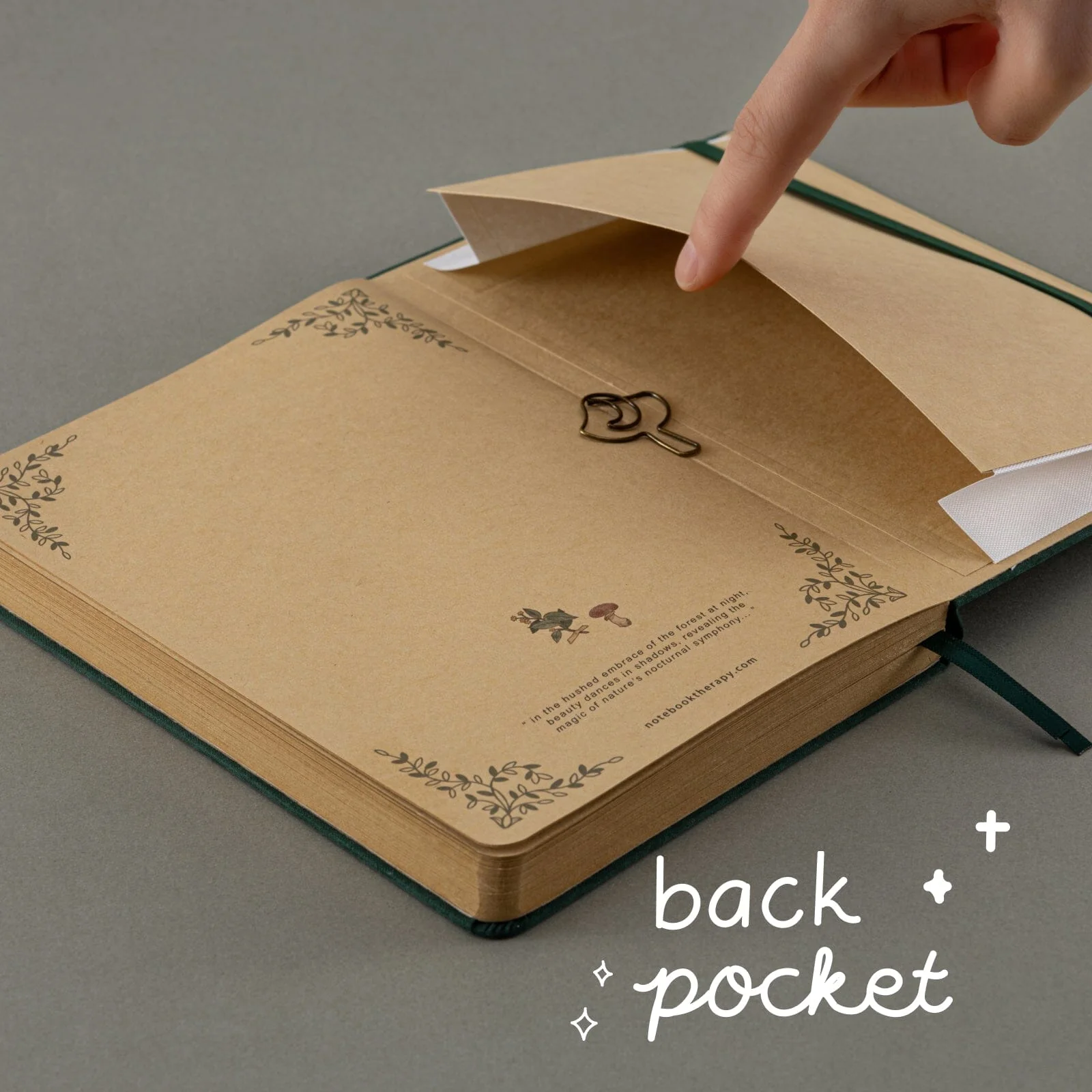 Tsuki ‘Whimsical Woodland’ Limited Edition Kraft Paper Bullet Journal in Original Size ☾ - Image 9
