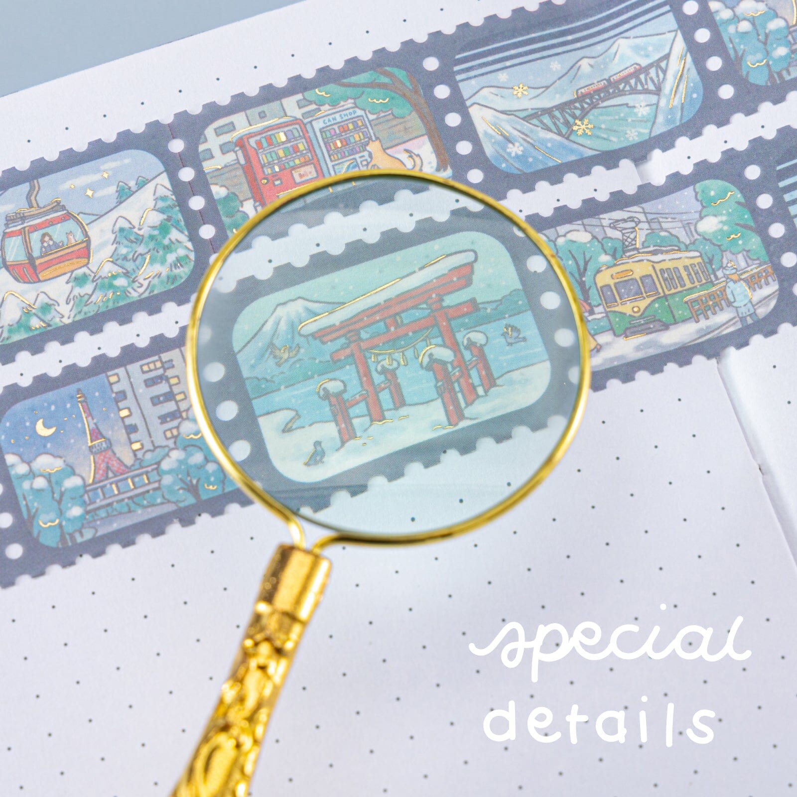 Tsuki ‘Winter Journey’ Washi Tape Set ☾ - Image 10