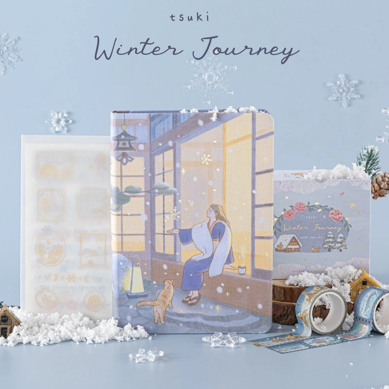 Tsuki ‘Winter Journey’ Washi Tape Set ☾ - Image 19